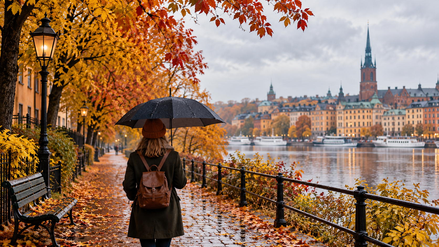 An Autumn Walk Along the Riverbank